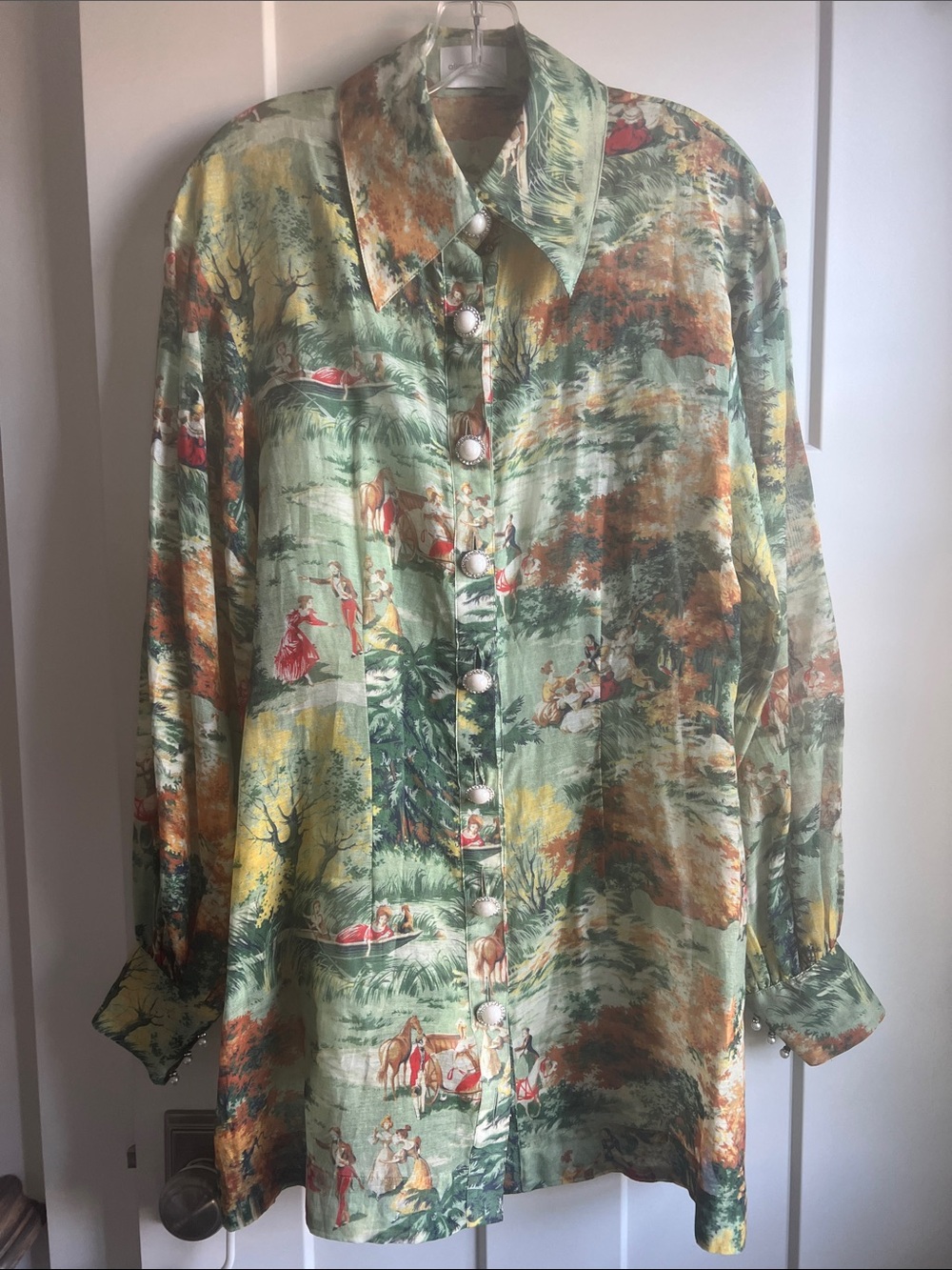Alice McCall Old World Print Shear Dress with romper liner - Picture 7 of 13